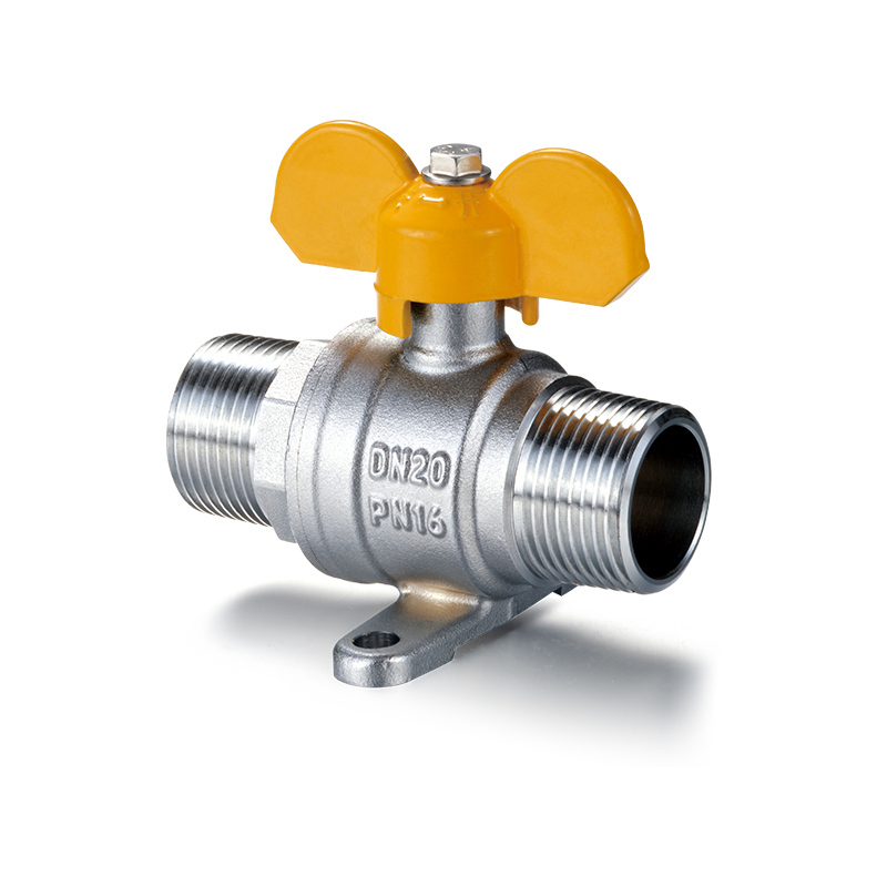 YH-214 messing kogelkraan met basis en vlinderhandgreep (M/M)