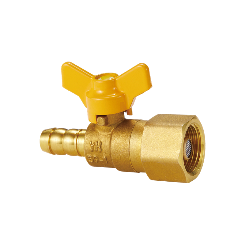 YH-216A Messing overtollige stroomafsluitklep (F / slangconnector)